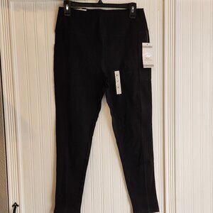 BEVERLY HILLS POLO CLUB Black Leggings - Large - NWT NEW
